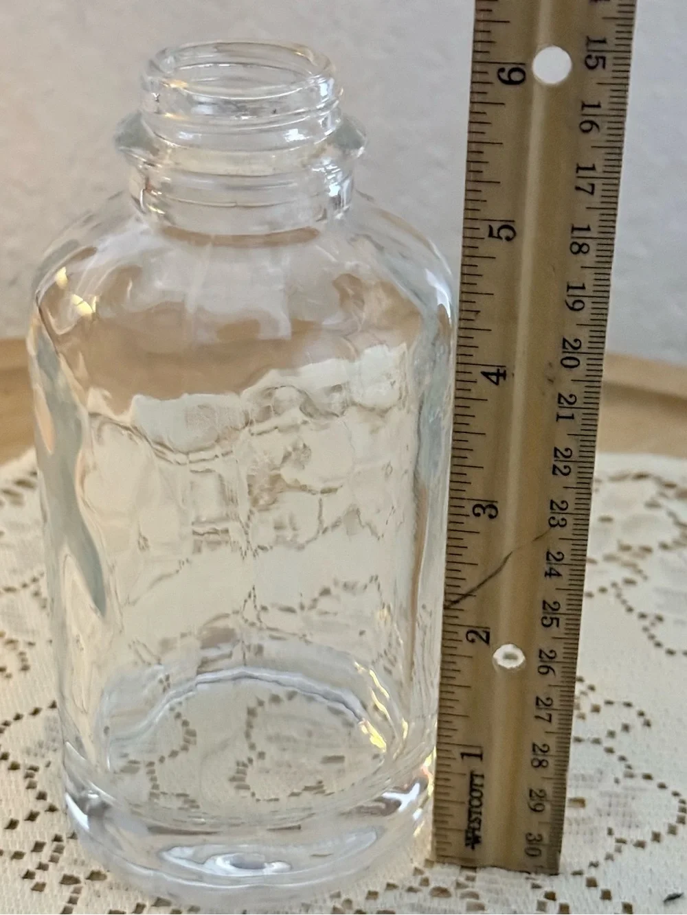 Clear Glass Bud Vase Bottle For Dried or Fresh Flowers - Picture 5 of 6